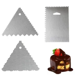 Tom Küche & Esszimmer-Fondant-Spatel aus Edelstahl – Kuchendekorationswerkzeug und Teigschaber