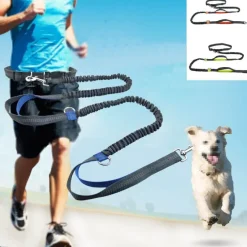 Furendo Haustierzubehör|Reinigungswerkzeuge Für Haustiere-Freihändige Hundeleine – Elastische Taillen-Leine für Haustierbesitzer