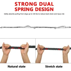 Furendo Haustierzubehör|Reinigungswerkzeuge Für Haustiere-Freihändige Hundeleine – Elastische Taillen-Leine für Haustierbesitzer