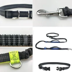 Furendo Haustierzubehör|Reinigungswerkzeuge Für Haustiere-Freihändige Hundeleine – Elastische Taillen-Leine für Haustierbesitzer