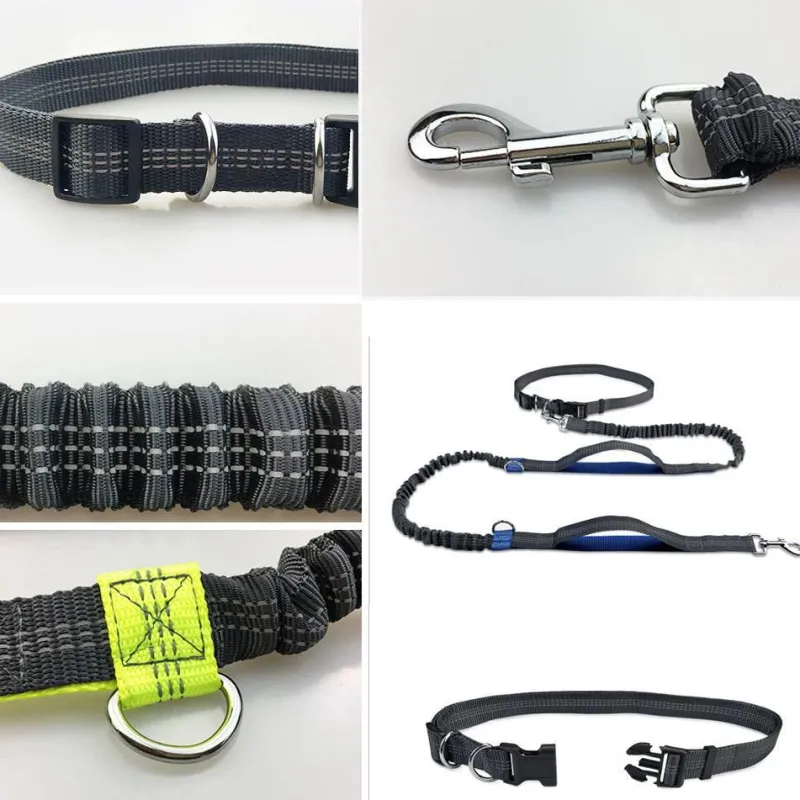 Furendo Haustierzubehör|Reinigungswerkzeuge Für Haustiere-Freihändige Hundeleine – Elastische Taillen-Leine für Haustierbesitzer