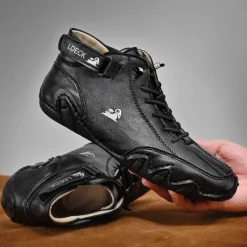 Herren Decor Herrenschuhe-Freizeitstiefel aus italienischem Leder – Stilvolles Schuhwerk für jeden Tag