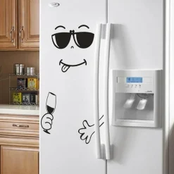 The Decor Haven Küche & Esszimmer-Fröhlicher Kühlschrankaufkleber – Süßer Küchendekor-Aufkleber