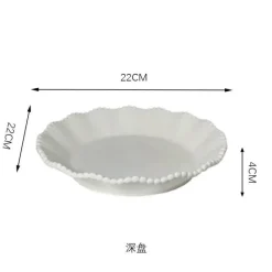 Elegance at the Table Küche & Esszimmer-Frühstücksschüssel-Set aus Keramikperlen – elegantes, stilvolles Geschirr