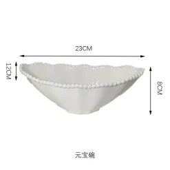 Elegance at the Table Küche & Esszimmer-Frühstücksschüssel-Set aus Keramikperlen – elegantes, stilvolles Geschirr