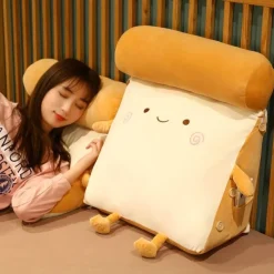 The Decor Haven Wohndeko-Fruity Toast Kissen - Bequemes Dekokissen