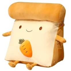 The Decor Haven Wohndeko-Fruity Toast Kissen - Bequemes Dekokissen