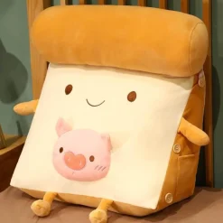 The Decor Haven Wohndeko-Fruity Toast Kissen - Bequemes Dekokissen