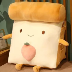 The Decor Haven Wohndeko-Fruity Toast Kissen - Bequemes Dekokissen