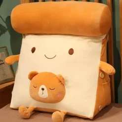 The Decor Haven Wohndeko-Fruity Toast Kissen - Bequemes Dekokissen