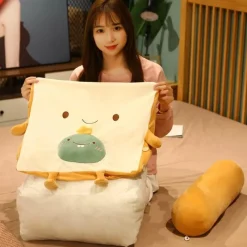 The Decor Haven Wohndeko-Fruity Toast Kissen - Bequemes Dekokissen