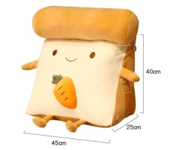 The Decor Haven Wohndeko-Fruity Toast Kissen - Bequemes Dekokissen