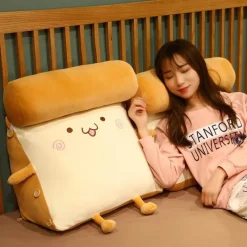 The Decor Haven Wohndeko-Fruity Toast Kissen - Bequemes Dekokissen