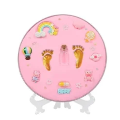 Kinder The Decor Haven Kinderwagen & Zubehör-Fußabdruck-Set für Neugeborene – Erinnerungs-Set für Babys