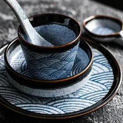 Elegance at the Table Küche & Esszimmer-Fuji Porzellan-Geschirrset – Elegantes Geschirrset