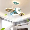Kinder Comfort u0026 Style Kinderzimmermöbel|Beleuchtung-Futuristische Flugzeug-Deckenventilatorlampe - RC-Schlafzimmerlampe für Kinder