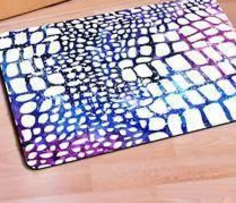 Tranquil Waters Boden & Teppiche|Badezimmer-Galaxy Space Leopard Willkommensmatte - Stilvoller Wohndekor-Teppich