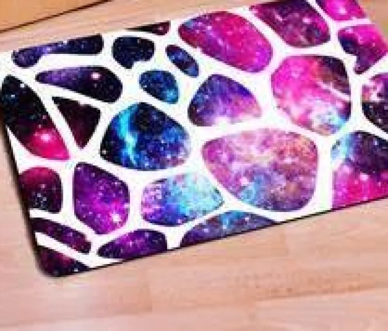 Tranquil Waters Boden & Teppiche|Badezimmer-Galaxy Space Leopard Willkommensmatte - Stilvoller Wohndekor-Teppich