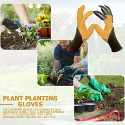 Cozy Living Heimwerkzeuge-Gartenkrallenhandschuhe - Gummi-Gartenhandschuhe mit Krallenspitzen