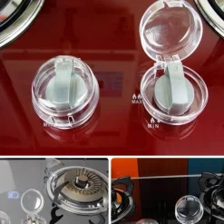 Deco Küche & Esszimmer-Gasschalterabdeckungen für Kinder – 2er-Pack Sicherheitszubehör