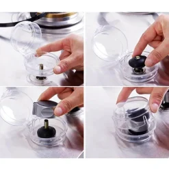 Deco Küche & Esszimmer-Gasschalterabdeckungen für Kinder – 2er-Pack Sicherheitszubehör