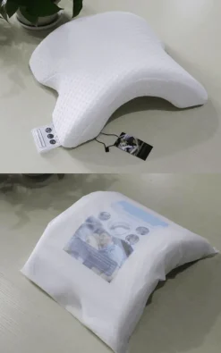 Cozy Cushions Bettzeug-Gebogenes Memory Foam-Kissen – Anti-Druck-Schlafstützkissen