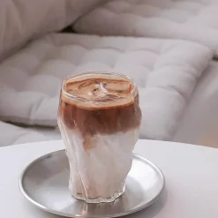 The Cozy Mug Küche & Esszimmer-Gehämmerte japanische Tasse – unregelmäßige Kaffeetasse aus Keramik