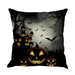Cozy Haven Bettzeug-Geister-Halloween-Kissenbezüge – weiches, gruseliges Dekor