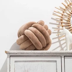 Cozy Cushions Bettzeug-Geknotetes Wurfkissen - Dekorativer Kissenknoten