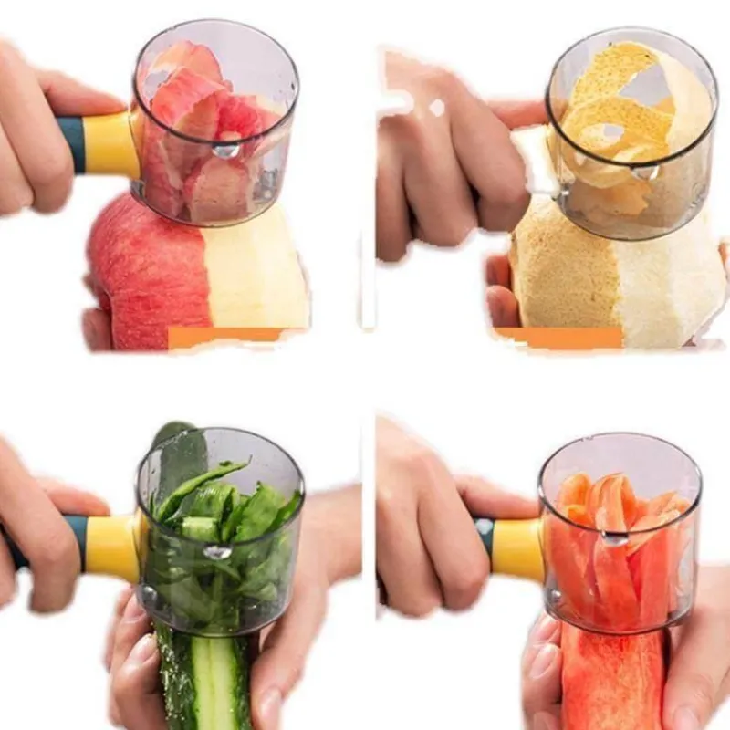 Deco Küche & Esszimmer-Gemüse- und Obstschäler aus Edelstahl – einfaches Fassdesign