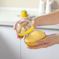 The Culinary Kit Küche & Esszimmer-Gemüseschäler mit Aufbewahrungsbehälter – Organizer für Küchenutensilien