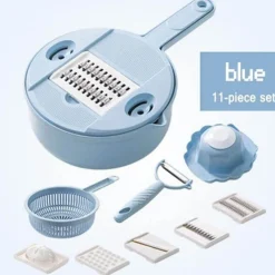 Deco Küche & Esszimmer-Gemüseschneider-Set aus Edelstahl – 11-teiliges multifunktionales Küchenwerkzeug