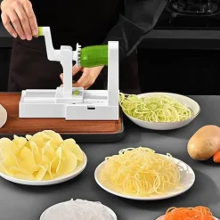 Tom Küche & Esszimmer-Gemüsespiralschneider - Multifunktionaler Reibenschneider