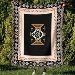 Wrap u0026 Relax Bettzeug-Gemütliche nordische Outdoor-Decke – Boho-Sofabezug für die Dekoration von Zuhause und Hotels