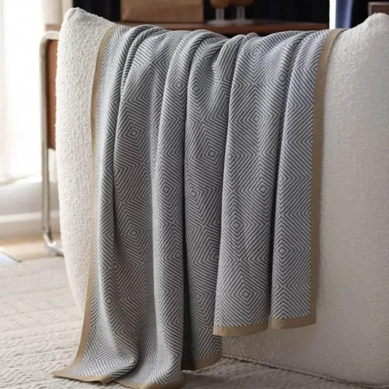 Wrap u0026 Relax Bettzeug-Gemütliche nordische Strickdecke – stilvoller Sofaüberwurf für die Heimdekoration