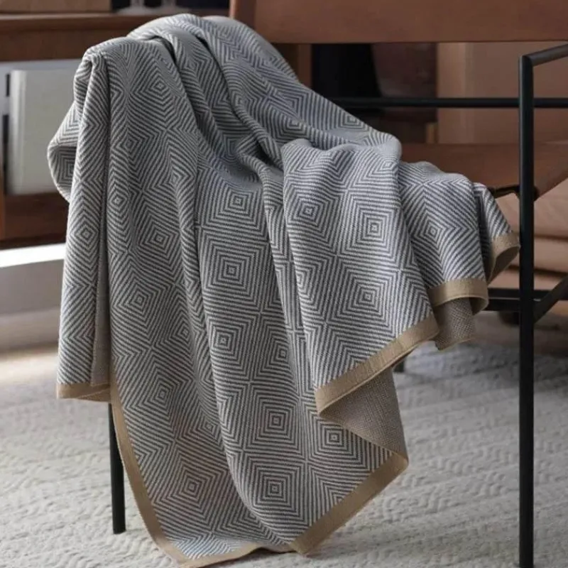 Wrap u0026 Relax Bettzeug-Gemütliche nordische Strickdecke – stilvoller Sofaüberwurf für die Heimdekoration