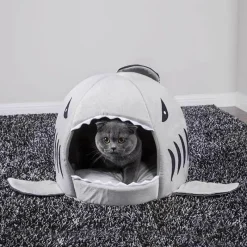 Decor Haustierzubehör|Haustierbetten-Gemütliches Hai-Haustierhaus – Lebensraum für kleine Haie im Aquarium