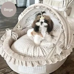 Furendo Haustierzubehör|Haustierbetten-Gemütliches Haustierbett - Deluxe-Thron für Hunde und Katzen