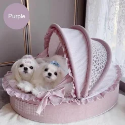 Furendo Haustierzubehör|Haustierbetten-Gemütliches Haustierbett - Deluxe-Thron für Hunde und Katzen