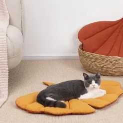 Decor Haustierzubehör|Haustierbetten-Gemütliches Katzenbett – Bequemes Haustierbett in Blattform für Katzen