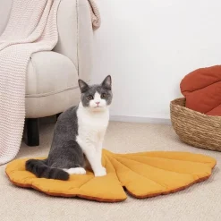 Decor Haustierzubehör|Haustierbetten-Gemütliches Katzenbett – Bequemes Haustierbett in Blattform für Katzen