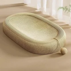 Furendo Haustierzubehör|Haustierbetten-Gemütliches Katzenkratzbett – Bequemes ovales Nest für Katzen