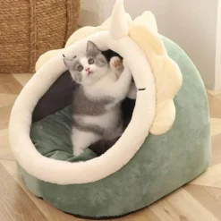 Decor Haustierzubehör|Haustierbetten-Gemütliches, waschbares Haustierhaus – weiches Innenbett für Hunde und Katzen