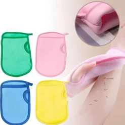 PureGlow Männerpflege|Frauenpflege-Gentle Touch Handschuh zum Entfernen abgestorbener Haut – Weicher Peelinghandschuh