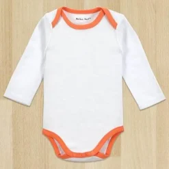 The Decor Haven Babykleidung|Babykleidung-Gentleman Baby Body - Weißer Langarm-Strampler