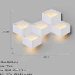 Comfort u0026 Style Beleuchtung-Geometric LED Wall Light - Modern Creative Illumination