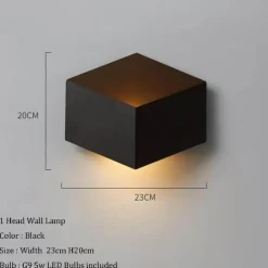 Comfort u0026 Style Beleuchtung-Geometric LED Wall Light - Modern Creative Illumination