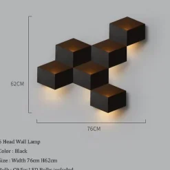 Comfort u0026 Style Beleuchtung-Geometric LED Wall Light - Modern Creative Illumination