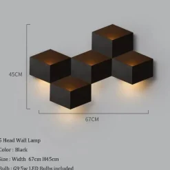Comfort u0026 Style Beleuchtung-Geometric LED Wall Light - Modern Creative Illumination