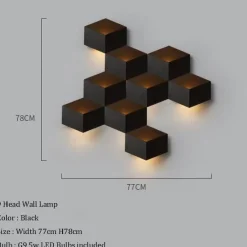 Comfort u0026 Style Beleuchtung-Geometric LED Wall Light - Modern Creative Illumination